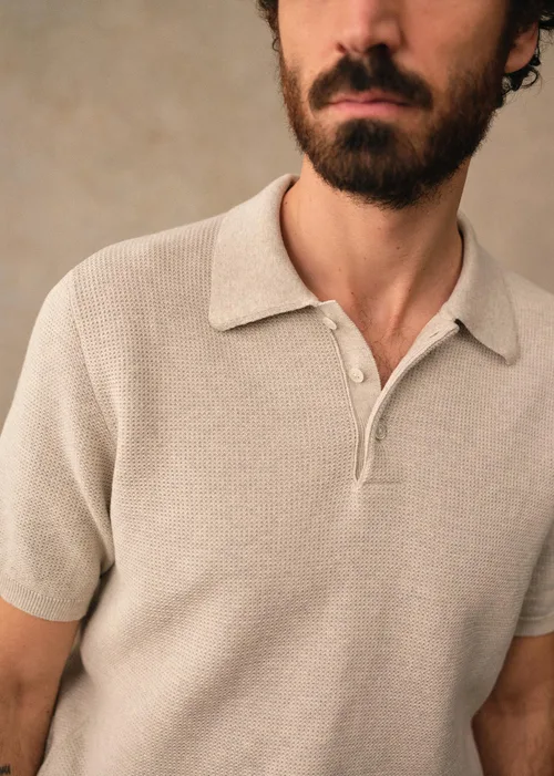 Polo Maille Sawyer - Gris Chiné — image 5