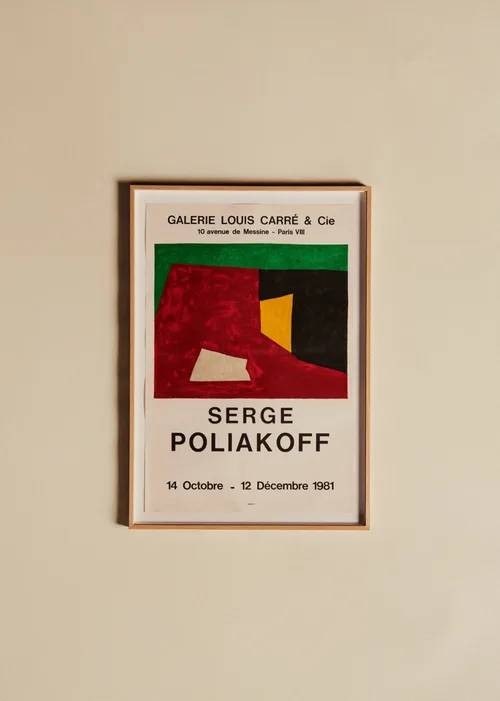 Affiche Galerie Louis Carré, Serge Poliakoff, 1981 - 49,5 x 70,5 cm