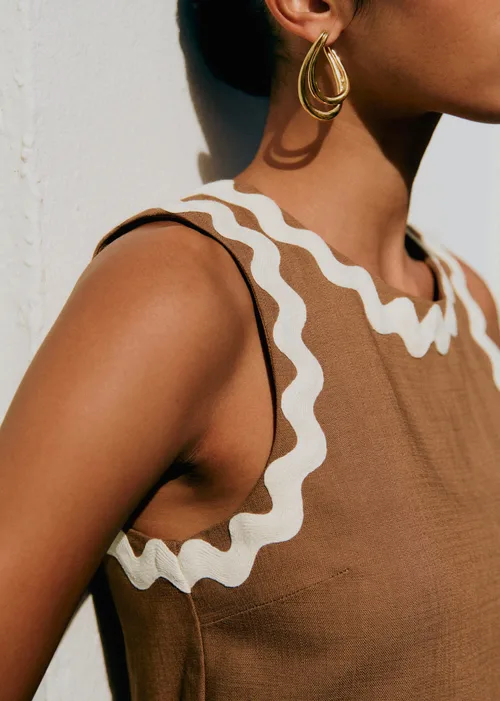 Blouse Dee - Noisette Zigzag Écru — image 3