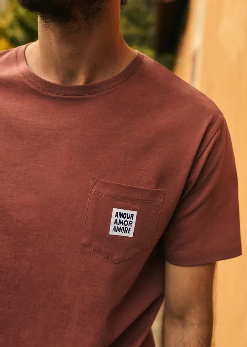 T-Shirt Amour Amor Amore - Vieux Rose — image 3