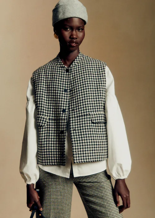 Veste Suzon - Pied de Poule Noir et Blanc — image 4