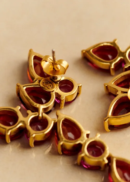 Boucles d'oreilles Helene - Rose Multi — image 4
