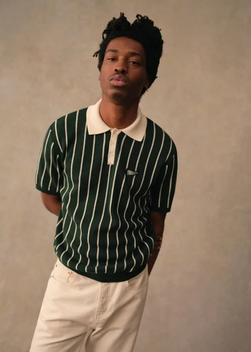 Polo Maille Amour Club - Vert / Écru — image 4
