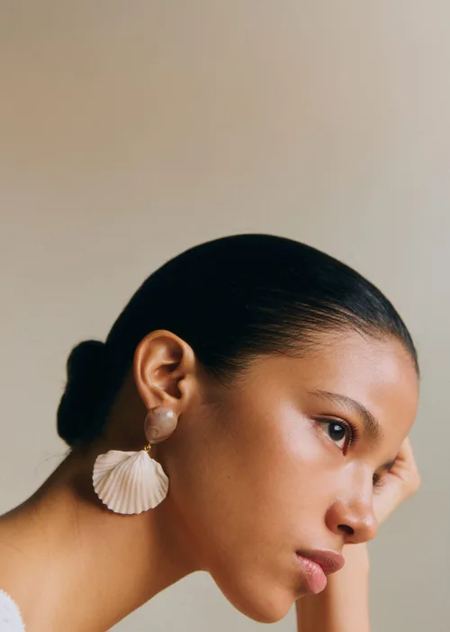 Boucles d'oreilles Isla - Ecru Multi — image 5