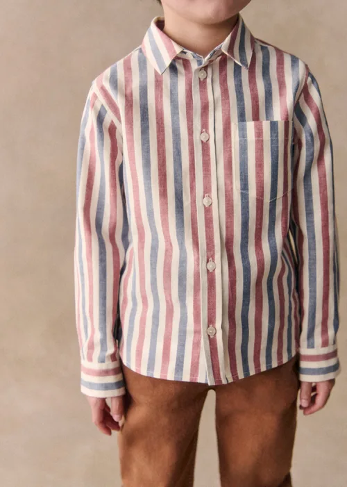 Chemise Tom - Rayures Bleu Blanc Rouge — image 3