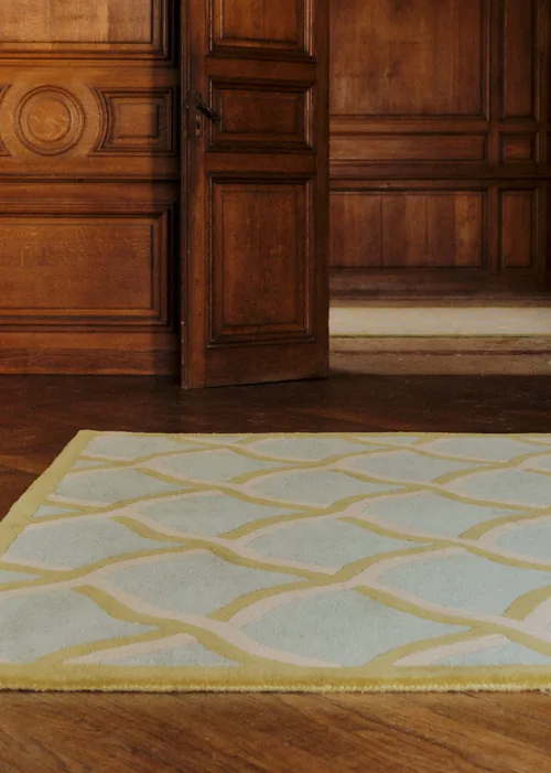 Tapis Legato - 200x300cm - Bleu orage, Olive et Beige — image 6