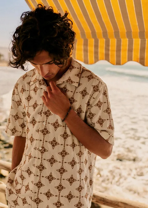Chemise Holt - Naturel Broderie Camel — image 6
