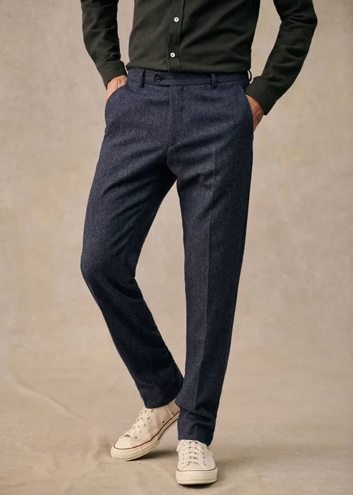 Pantalon Carl - Tweed Bleu Chiné — image 6
