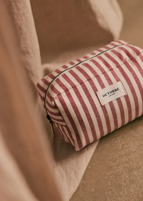 Trousse de toilette Twyman - Rouge / Écru — image 4