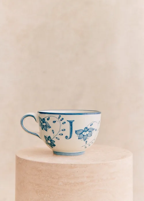 Tasse Poème - Bleu orage - Lettre J — image 4