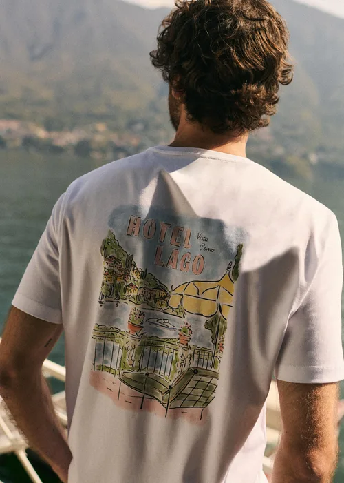 T-Shirt Hotel Lago - Blanc — image 5