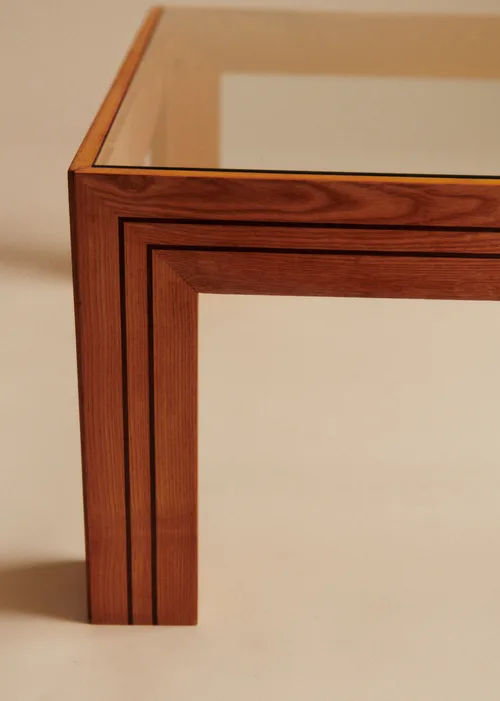 Table basse carrée vintage en orme - Orme — image 4
