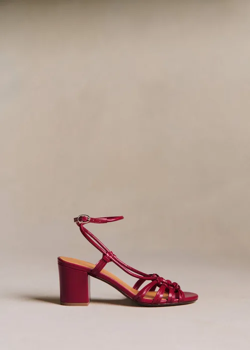 Sandales Gloria - Cerise Lisse — image 3