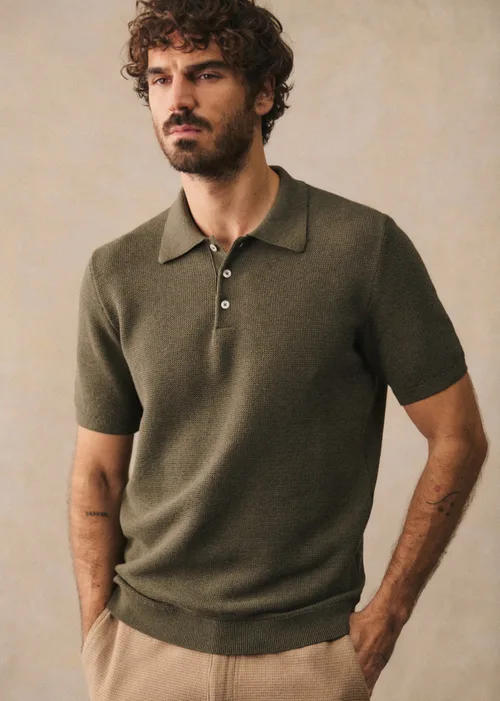 Polo Maille Sawyer - Kaki Chiné