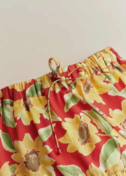 Jupe Annabelle - Imprimé Tournesols Rouge — image 5
