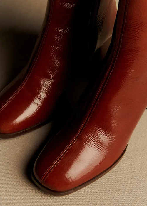 Bottines Axelle - Camel Vernis — image 3