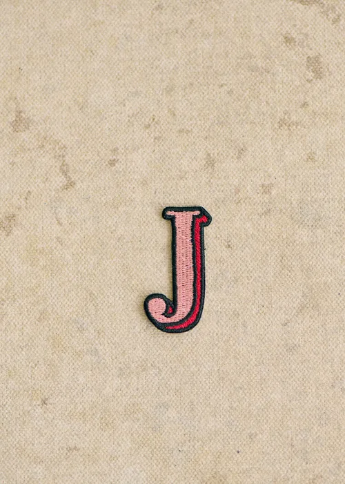 Ecusson Rose - Lettre J - Rose — image 2