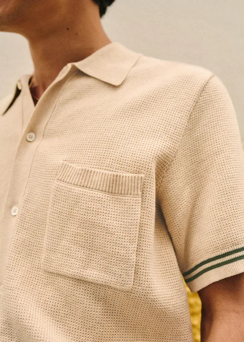 Chemise Maille Anatole - Beige / Kaki — image 5