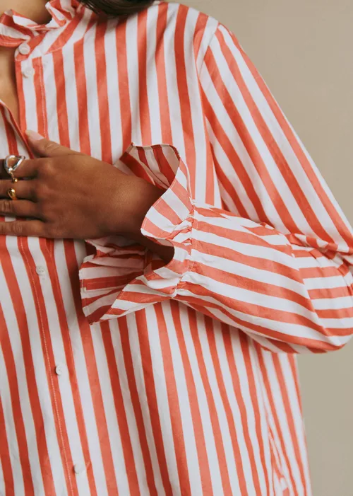 Chemise Erine - Rayures Rouge et Ecru — image 3