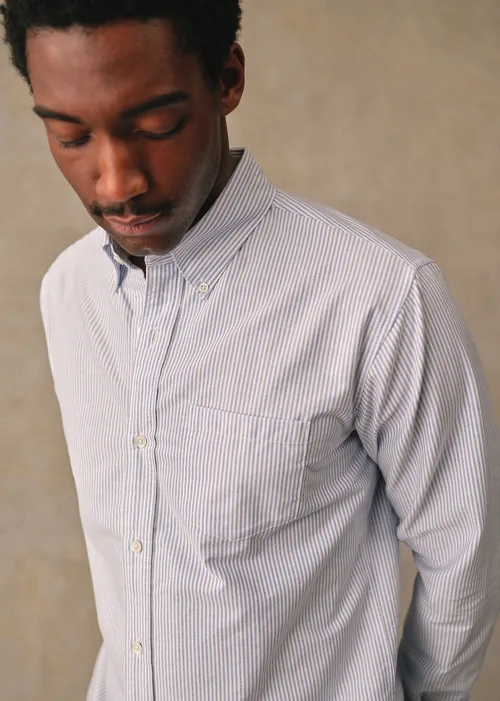 Chemise Charlie Oxford - Rayures Bleues — image 6