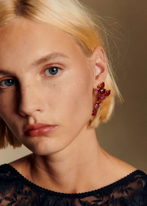 Boucles d'oreilles Helene - Rose Multi — image 6