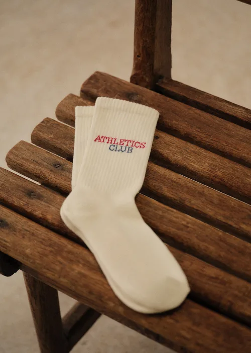 Chaussettes Athletics Club - Écru — image 4