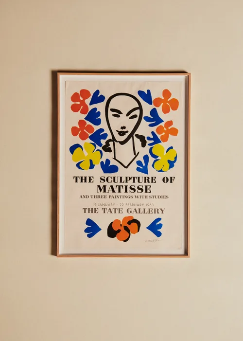 Affiche The tate Gallery, The sculpture of Matisse, 1953 - 56 x 77,5 cm