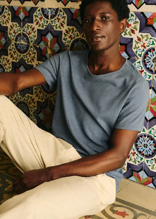 T-Shirt Martin - Bleu Acier — image 3