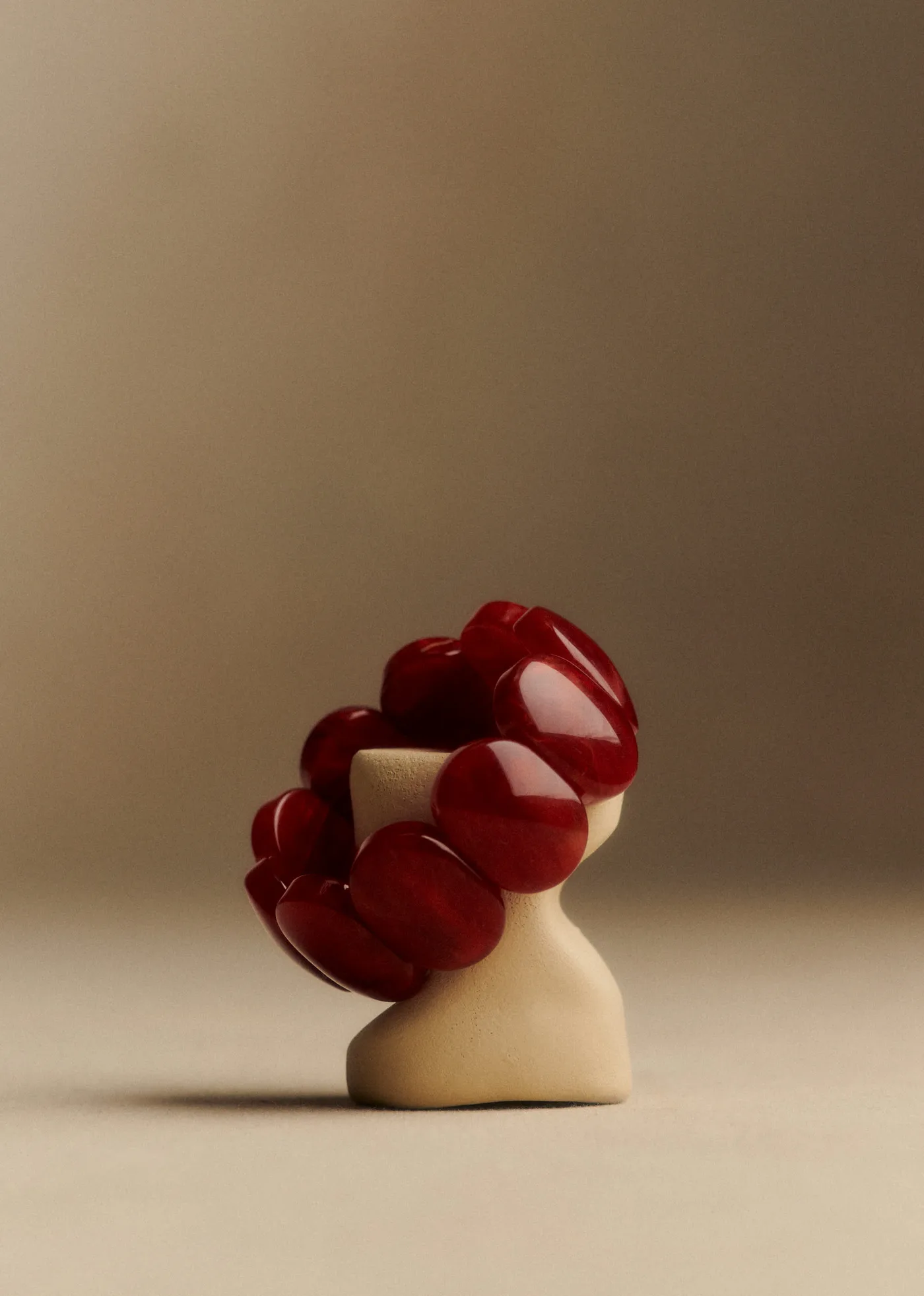 Bracelet Amandine - Rouge Carmin