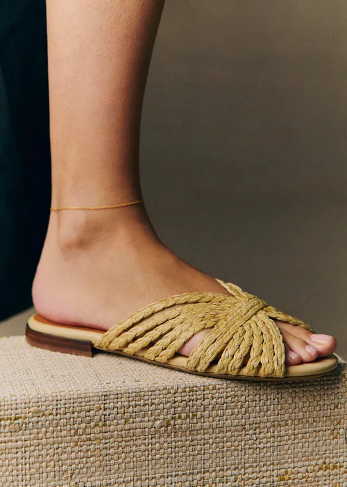 Mules Low Paola - Naturel Textile Tressé — image 3