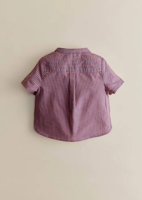 Chemise Marco - Rayure Rose Marine — image 5