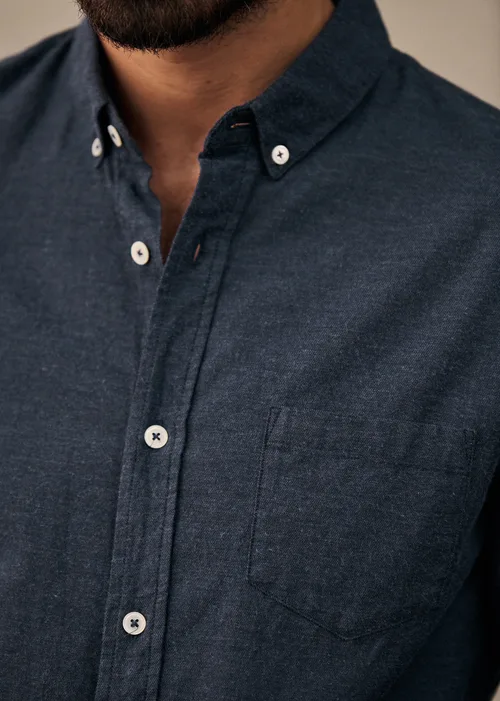 Chemise Charlie Flanelle - Bleu Chiné — image 5