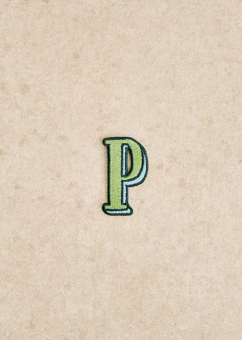 Ecusson vert / bleu - Lettre P - Vert — image 3
