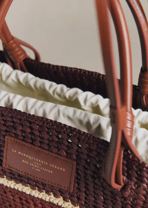 Panier Justine - Raphia Rose Multi — image 3
