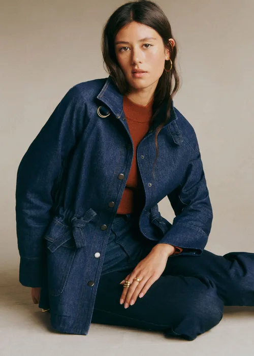 Veste Manolia - Bleu Denim Foncé — image 7