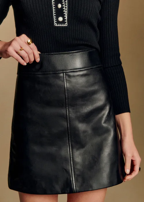 Jupe Neli - Cuir Noir — image 3