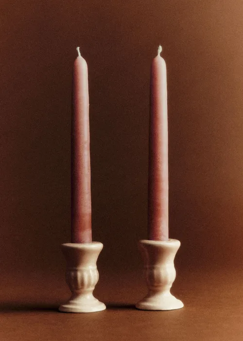 Coffret Bougeoirs Piano et Chandelles - Petit Modèle - Nude — image 3