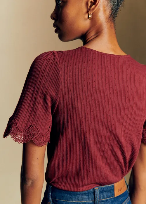 T-Shirt Cléa - Bordeaux — image 3