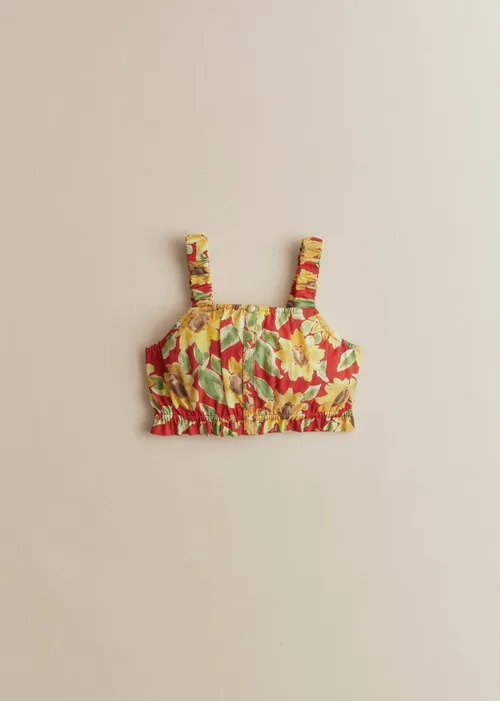 Top Félicie - Imprimé Tournesols Rouge — image 3