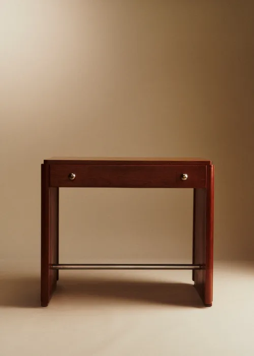 Bureau en bois art déco années 40 - Bois — image 7