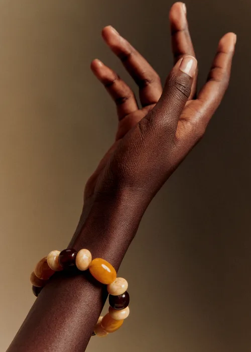 Bracelet Morgane - Caramel Multi - Création Rose — image 3