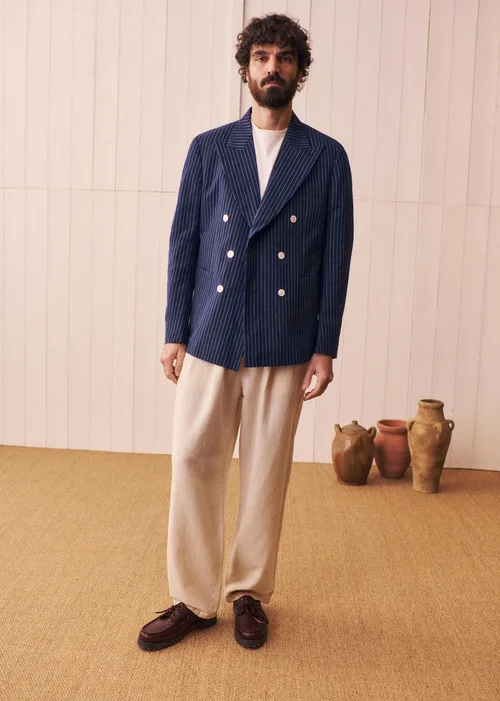 Veste Hampton - Marine Rayures Blanches — image 8