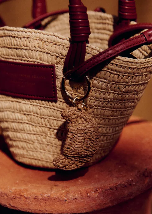 Accessoire de sac Croissant - Raphia Naturel — image 3
