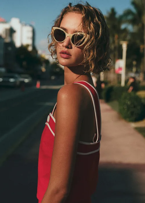Lunettes de soleil Bianca - Ecru — image 2