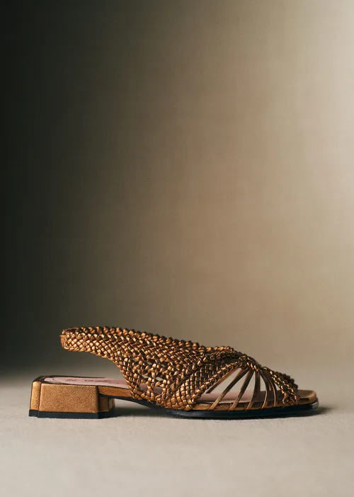 Sandales Martha - CFM Souliers x Éditions Sézane - Métal Bronze — image 4