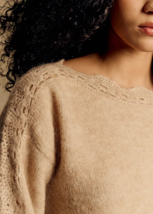Pull Stacy - Beige Chiné Clair — image 3