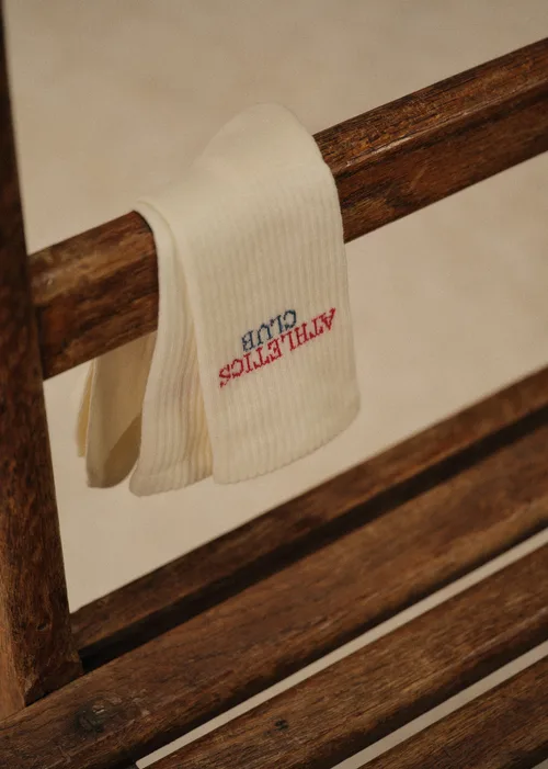 Chaussettes Athletics Club - Écru — image 3