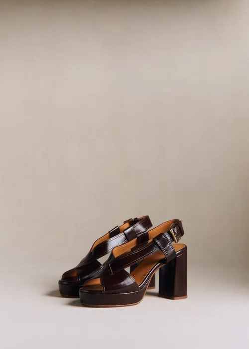 Sandales High ELSA - Chocolat Vintage