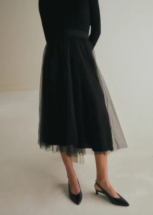 Jupe Masha - Plumetis Noir — image 3