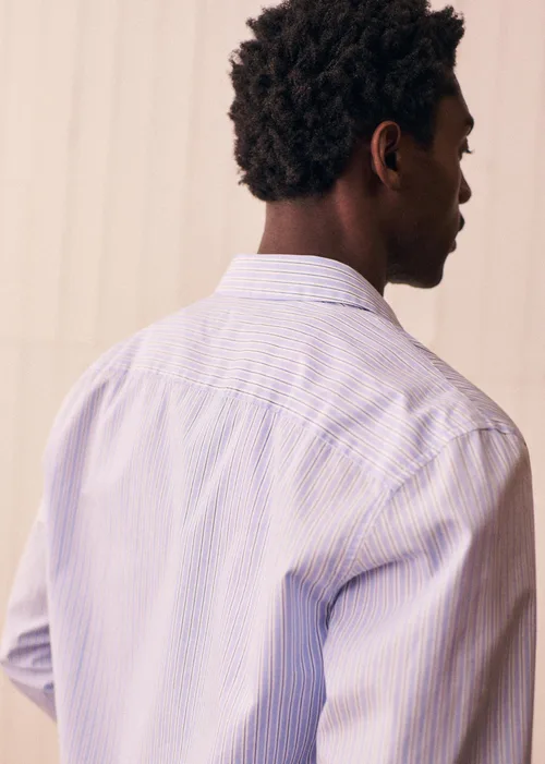 Chemise Allen - Bleu Rayures Blanc / Marine — image 4